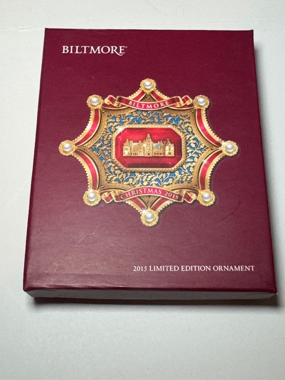 Biltmore Estate Christmas at Biltmore 2015 Limited Edition Ornament Gold